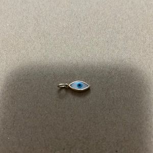 Mejuri 14k Yellow Gold and Mother of Pearl Evil Eye Pendant